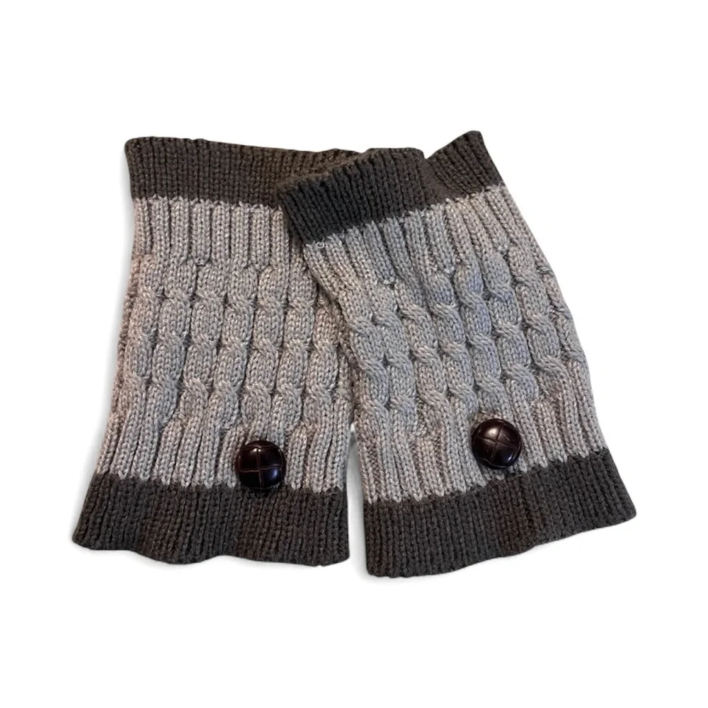 NEW DAISY STREET BUTTON KNIT LEG WARMERS CREAM-NEUTRAL INCLUDES FREE BONUS✨